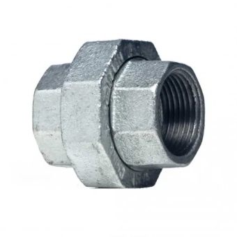 Чугунная оцинкованная голландская муфта FxF - 2"