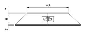 Юбка для дымохода Ferrum D115 (0,5мм)