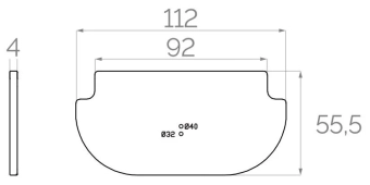 Заглушка для решетки канализационной ПП D.100 H=50 мм (5007 1005) SAB