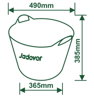 Гибкое пластиковое ведро 42L  JDFT1142  Jadever