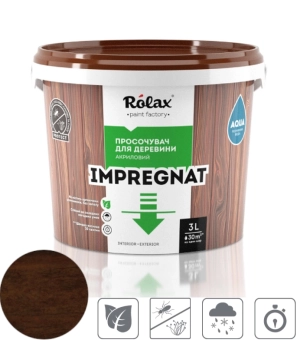 Пропитка для дерева, цвет: Орех, IMPREGNAT ROLAX 1L