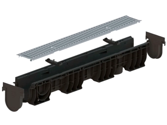 Заглушка пластиковая PolyMAX BASE для лотков пластиковых Base DN100 H155/H167