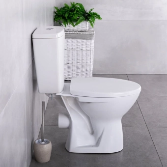 Унитаз Компакт CERSANIT IVA NEW, нижняя подводка, Горизонтальный отвод, PP