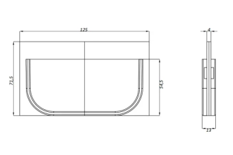 Заглушка универсальная для лотков Easy2 DN100 H70