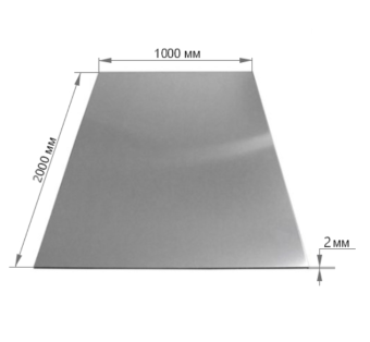 Лист алюминиевый 2.0*1000*2000mm
