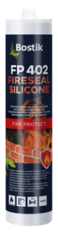 Высококачественный огнестойкий силиконовый герметик Bostik FP402 FIRESEAL SILICONE, 280ml, Den Braven