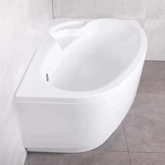 Ванна акриловая Blanca асимметричная, правая, 1700*1100 мм, белая, Bonito