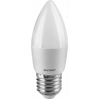 Лампа светодиодная 6W E27 6500K C37 Candle ONLAIT 61129