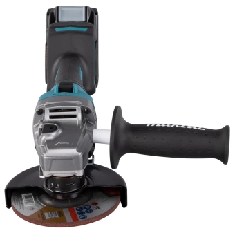 Углошлифовальная машина на аккумуляторе 125mm, 2 аккумулятора XGT 40V, 4Ah, MAKITA