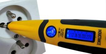 Контактный цифровой индикатор напряжения, тестер AC/DC 12V-250V, Prof seria, EP-60594, Epica Star