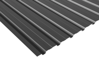 Профилированный лист (профнастил) длина - 1,5м Антрацит серый RAL7016  тип - H-12 Матовый Roofart
