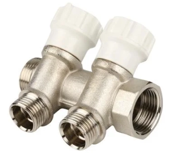 Коллектор D. 3/4" М/П x 1/2" П 2 выхода (с вентилями) PN10 465 ITAP