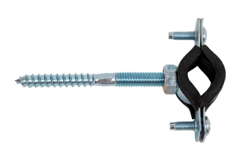 Металлический хомут RTP 15-19 (3/8") М8 в комплекте с дюбелем и шпилькой
