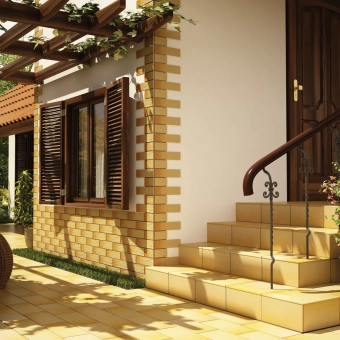 Плитка клинкер DARK GOBI 24,5*6,5 см (толщина 6,5 мм), матовая, коричневый, кирпич