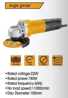 Угло-шлифовальная машина 780W 11000rpm Ø100mm, EP-10651, Epica Star