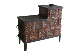 Печь MASHA керамическая (3-ти рядная), мобильная - на раме с колесами (+2 плиты)