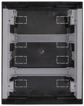 Корпус пластиковый на 24 модуля e.plbox.pro.n.24b.black навесной, черный с непрозрачными дверямиIP40