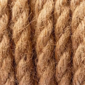 Веревка джутовая трехпрядная 8мм x 50м