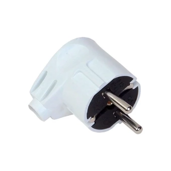 Вилка угловая с заземлением 2P+E F128 FAR