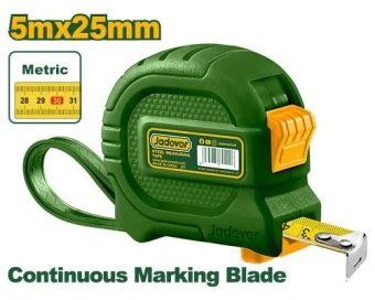 Рулетка стальная в пластиковом корпусе, метрическая система 5м*25мм; JDMT4331 Jadever