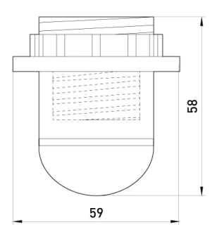 Патрон пластиковый Е27 с гайкой, черный E.NEXT