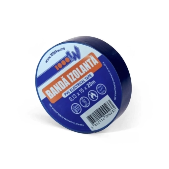 Изолента ПВХ 0.13x15мм Синяя 20 метров 1000kW