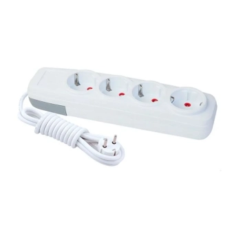 Удлинитель 4 розетки  2P+E 5m KONZA 4000-5
