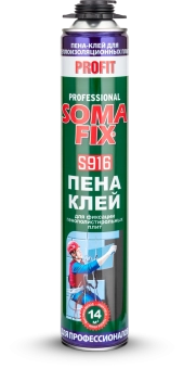 Пена-клей для пистолета, для пенополистирола 750 ml, SomaFix  S916