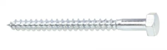 Шуруп с шестигранной головкой, оцинкованный 6*120мм 571-06120-ZN