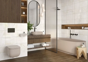 Плитка  керамическая Ester Cream Glossy 250x400 мм Cersanit  Украина