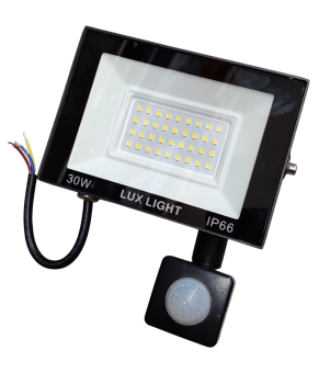 Прожектор LED 30W 6500K  140*100 мм  с сенсором  LUX-115A-30W