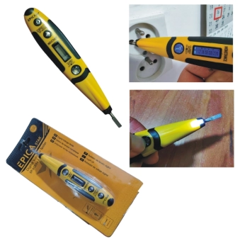 Контактный цифровой индикатор напряжения, тестер AC/DC 12V-250V, Prof seria, EP-60594, Epica Star