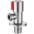 Кран из нержавейки под мойку, красный вентиль, HYDROS - 046