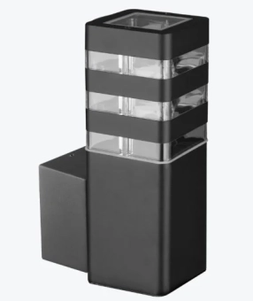 Фасадный светильник E27 max.10W IP44 90x90x120x210 черный PL-15341P PANLIGHT