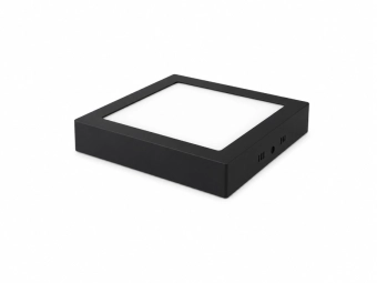 Накладной светильник LED 24W 6500K прямоугольный 280**280*27 мм черный