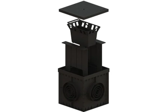 Крышка пластиковая PolyMax Basic для дождеприемника 300х300 А15 (280x280x30)