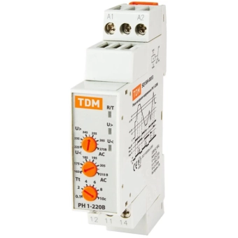 Реле контроля напряжения серии РН1, РН 2 (однофазное)