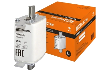 Предохранитель 25А габарит 00 ППНН-33 TDM