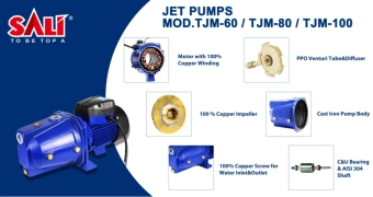 Насос водяной струйный 450 Вт, TJM60M 0,6 HP, Sali
