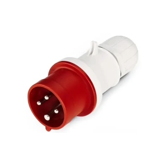 Штекер вилка 213.1636RV 4P 16 A IP44 Scame