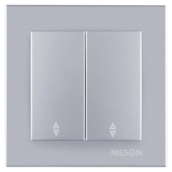 Выключатель проходной 2P Silver ALEGRA NILSON