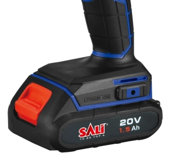 Дрель на аккумуляторе 20V, 1.5Ah, 0-1800rpm, 40Nm, 10 мм, SALI 8220A
