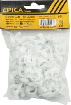 Клипса крепление для кабеля 10мм (100шт) EP-30504, Epica Star