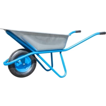 Тачка с надувным колесом с подшипником Hammer 80 литр.; труба 1.5 мм; кузов 0.8 мм