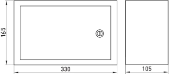 Шкаф e.mbox.stand.n.15.z металл,15 модулей (165х330х100) навесной, с замком