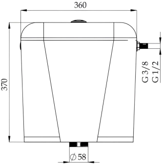 Бачок для унитаза NIKIPLAST-M 1/2 дюйм NP3151