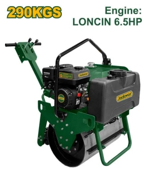 Каток ручной одновальцовый с вибрацией 290kg бензиновый двигатель 4,8kW 6,5Hp (Loncin); JDDRR1Q302 Jadever