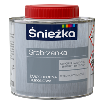 Краска жаростойкая SREBRZANKA, 0,2л,силиконовая