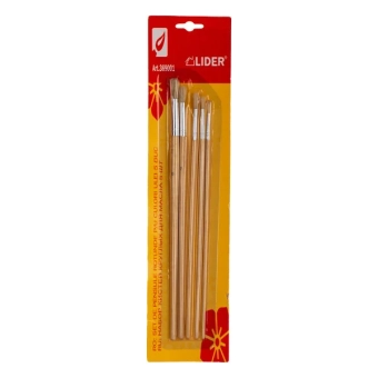 Набор кистей для масла, круглые - 5шт. Lider