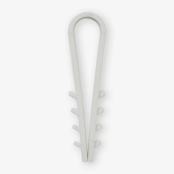 Дюбель-хомут «Елочка» круглый Ø 8 белый